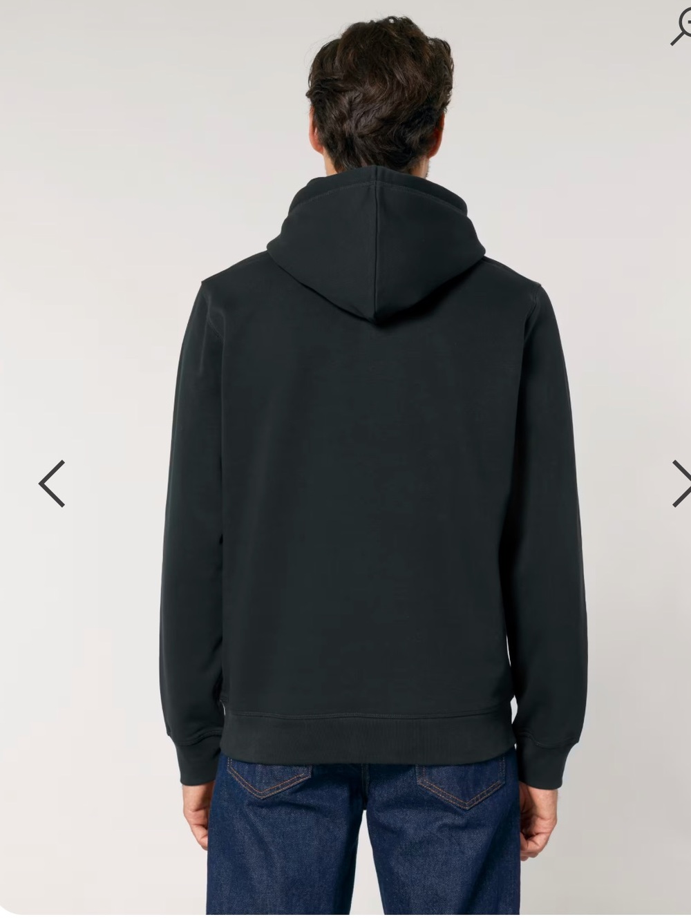 Stanley/Stella Hoodie Sweatshirt Drummer 2.0 Unisex Cotton Black Xl View 3